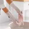 Guantes para Lavar Platos, Guantes para Lavar Ropa, Guantes de Caucho Nitrilo para Mujeres, Guantes de Goma para Cocina, Guantes para Limpieza del Hogar, Antideslizantes, Guantes Anti-Manchas de Aceite