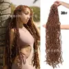 Earthworm Nu Locs Crochet Cabelo Africano tranças sujas Europeu e Americano de fibra química de fibra química de crochê cabelo Xuchang peruca
