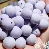 Cuentas de Flocking de Color Macarrón con Agujero Recto Hechas a Mano Accesorios para Ropa Antigua de Otoño e Invierno Felpa 10 Piezas/Paquete Material Libre