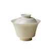 Porcelana Branca com Esmalte Branco Doce, Argila Yujin, Gaiwan Yingzhen, Conjunto de Chá Kung Fu, Xícara de Chá Cerâmica Doméstica, Gaiwan, Personalização Corporativa