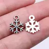 15X10MM 0.5g Multicor Joias DIY Acessórios Atacado Série de Natal Pingente de Floco de Neve