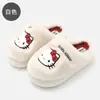 Pantuflas de algodón originales de Sanrio, pantuflas de invierno gruesas para interiores para mujer, pantuflas de algodón antideslizantes de suela suave para otoño/invierno, venta al por mayor