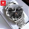 Zhang Zhilin de Star patrocina la marca Oli, comercio exterior, cronógrafo popular, luminoso, impermeable, de cuarzo, reloj para hombre, reloj para hombre