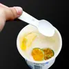 Colheres Descartáveis de Plástico para Iogurte, Colheres de Sorvete, Colheres para Sobremesa e Pudim, Mini Colheres de Degustação, Embaladas Individualmente