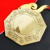 Espejo Gua Sha Grande de Cobre Espejo Convexo para el Hogar Diagrama Yin Yang Tai Chi Colgante de Puerta Ventana de Balcón Espejo Cóncavo Lente Convexo de Cobre