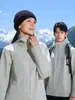 Chaqueta Fina con Capucha para Exteriores Tres en Uno Cortavientos, Impermeable, Transpirable para Montañismo Resistente al Frío Ropa de Trabajo con Logo para Hombre