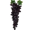 Uvas Simuladas de Goma Blanda, Uvas Simuladas de Alta Calidad, Racimos Pequeños, Racimos Grandes, Decoración del Hogar, Decoración de Centro Comercial, Exhibición de Gabinete