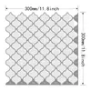Pegatinas de Pared 3D de Calabaza Blanca Impermeables y Resistentes a Manchas para Baño Pegatinas de Azulejo Autoadhesivas Mosaico Resina de Cristal Pegatinas de Pared