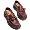 Mocassins de Franja Transfronteiriços para Mulheres, Sapatos de Couro Genuíno de Cano Baixo, Sapatos Casuais da Moda Britânica para Mulheres, Estudante, Bico Redondo