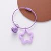 Chaveiro de Sino Estrela de Cinco Pontas Pingente Acrílico DIY para Bolsa Capa de Fone de Ouvido Pingente para AirPods Chaveiro Pendurado