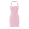 7882-2026 Vestido Bodycon sin Mangas con Espalda Descubierta y Cuello Halter Estilo Europeo y Americano Nuevo Primavera/Verano para Mujer
