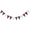 Bandera Triangular con Patrón de Onda Bronceada Bandera de Arreglo de Cumpleaños Bandera Banner Decoración de Fiesta de Festival Fondo Accesorios Bandera Triangular