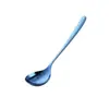 Colher de Sopa Estilo Coreano em Titânio Puro, Nova Colher de Cozinha Estilo Chinês, Colher Leve para Casa, Festa, Fondue, Colher Portátil para Exterior
