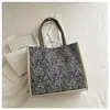 Bolsa de Gran Capacidad para Viajes Diarios para Mujer, Bolso Tote de Hombro a la Moda, Bolso de Salida Estilo Étnico para Mamá, Bolso de Mano para Estudiante