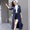 Chaqueta de Cuero PU para Mujer de Largo Medio Slim Estilo Coreano 2025 Primavera y Otoño Nuevo Cortavientos Elegante de Cuero Look Adelgazante Más Chaqueta de Cuero de Algodón