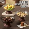 Prato de Frutas para Uso Doméstico na Sala de Estar, Mesa de Centro, para Maçãs, Peras, Lanches, Castanhas, Frutas Secas, Alto Valor Estético, Cesta de Frutas de Pé Alto com Abertura Larga para Drenagem de Água