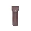 Estuche de cuero grueso para maquinilla de afeitar al por mayor en stock, estuche vintage para almacenamiento de maquinilla de afeitar al aire libre, bolsa protectora portátil para maquinilla de afeitar
