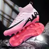 Zapatos de Fútbol TF de Caña Alta para Hombres, Mujeres, Adultos, Estudiantes, Césped Artificial, Competición Profesional, Entrenamiento, Antideslizantes, Zapatos de Fútbol Hombres