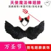 Ventas Directas de Fábrica Accesorios de Alas de Halloween al por Mayor Accesorios de Alas de Plumas de Ángel para Niños y Adultos Alas Negras