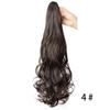 Peruca Rabo de Cavalo Presilha Longa Cabelo Cacheado Onda Grande Mulher Trança Alta Garra Rabo de Cavalo Cacheado Peruca