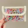 Gomas para el pulgar de colores neón Dopamine para mujer, Gomas elásticas de alta elasticidad estilo coreano, Gomas para el pelo lindas para niños, Accesorios para el pelo de alta gama