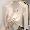 Moderna sudadera larga de forro polar para niña estilo coreano, nueva colección primavera/otoño/invierno 2026, cálida camiseta básica de algodón perchado para niños mayores