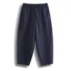 Pantalones de Lino Tencel, Pantalones Casuales, Pantalones Linterna Sueltos de Talla Grande Estilo Chino, Pantalones Zanahoria para Practicar Tai Chi, Pantalones Casuales para Hombre