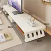 Soporte elevador para computadora de escritorio soporte para monitor base para pantalla de visualización estante de escritorio de oficina