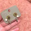 Pendientes de Piedra Natural Estilo Bosque, Nácar, Elefante Pequeño y Gato, Pendientes Vintage Hechos a Mano de Nicho con Aguja de Plata para Mujer