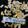 Remaches Metálicos Rectangulares 3X10Mm para Manualidades con Hotfix, Tiras Metálicas de Aluminio para Hotfix, Tiras de Aluminio, Diseños Hotfix, Pedrería Hotfix, Colores Dorado y Plateado