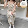 Verano nuevos pijamas de mujer tejido con volantes cuello redondo manga corta farol camisón estilo coreano falda de niña con almohadilla en el pecho ropa para el hogar