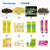 Máquina Empaquetadora de Tiras de Sobres Pequeños para Empaque Doble Fila Sellado Posterior de Esquinas Redondeadas para Gotas y Pastillas; Máquina de Llenado de Fila Única/Doble para Gotas de Medicina Tradicional China y Pastillas Pequeñas de Miel