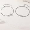 Pulseira de Casal Rosa Espinhosa para Homens e Mulheres Design de Nicho para Casais Personalizada Simples Versátil Joia de Mão Japonesa e Coreana