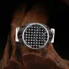 Anillo de plata de ley 925 al por mayor anillo de flor de ratán con diamante anillo de apertura plata tailandesa tendencia vintage joyería personalizada