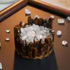 Ornamentos de Tigela de Desmagnetização com Cola de Gotejamento de Pedrinhas de Cristal Natural Citrino Cristal Branco Pedrinhas Tigela de Desmagnetização Ornamentos de Aromaterapia Sem Fogo
