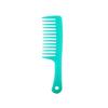 Peine de plástico Amazon peine de dientes grandes engrosado peine de dientes anchos peine plano peine de maquillaje portátil peine para champú peine de cuchillo grande