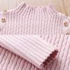 [em estoque] suéter infantil feminino primavera novo estilo estrangeiro interno base bebê gola alta meia estação primavera e outono infantil