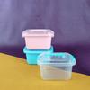 Caixa de armazenamento quadrada transparente portátil Lego Toy Puzzle Desktop Storage Fidelity Box Space Sand Plastic Packaging Box