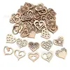Punto Mayorista Corazón Cortado con Láser Virutas de Madera DIY Creativas Recortes Mezclados Virutas de Madera Joyería Decoración de Paredes del Hogar