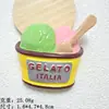 Nuevo juego de simulación de comida helado nudo de agua salada pan hamburguesa pastel resina gran comida de juego DIY hecho a mano imanes para refrigerador