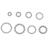 Acero Inoxidable 316 Bucle Cerrado Sin Costura Bucle Retorcido Conector Bucle Chapado al Vacío Color Oro 18K Retención de Color Accesorios para Joyería DIY