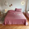 Sábana de Cama de Color Sólido para Viento Pieza Única Dormitorio Estudiantil Simple Engrosada Agradable al Tacto Cama Doble Completamente Cerrada Venta al por Mayor Dropshipping Transfronterizo