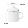 Taza de Agua de Hierro Esmaltado Clásica Jarra de Té Nostálgica Antigua Cepillado de Dientes Infantil Personalizada Personalizada Vasos para Enjuague Bucal Licor Hogar