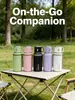 Botella Térmica de Acero Inoxidable 2 en 1 con Taza Tapa, Vasos Térmicos con Asas, Botella de Agua de Acero Inoxidable 316, Mantiene las Bebidas Calientes y Frías para Viajes, Gimnasio, Escuela