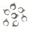 Accesorios para Manualidades de Aleación de Zinc 18X15mm Colgante de Luna Collar Pulsera Pendientes Colgantes para Ropa Bolsos Accesorios Venta al por Mayor