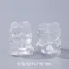 Accesorios de Cristal Blanco Piezoeléctrico Tallado en Forma de Lazo Corazón, Lujo Versátil Accesible Exquisitos Accesorios de Cuentas Accesorios para Joyería DIY