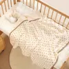 Manta Doudou Suave para Bebé Manta de Cuatro Estaciones para Bebé Colcha de Gasa para Recién Nacidos Manta Cubierta para Guardería Manta Fina de Primavera y Otoño