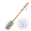 Cepillo de Masaje de Doble Cara Cerdas Bala Cepillo de Baño Corporal Mango de Madera Cepillo de Lufa Nanzhu Hemu Cepillo de Baño