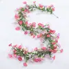 Amazon Transfronterizo Eucalipto Artificial Flores Falsas Ratán Violeta Plantas Verdes Decoración del Hogar Decoración de Pared de Plantas Colgante