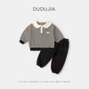 Conjuntos de Top y Pantalón para Bebé Niño de Dudu, Conjunto de Dos Piezas con Cuello de Muñeca para Niñas, Ropa de Otoño para Niños, Ropa de Bebé de Otoño Moderna